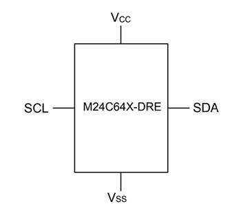 Mechanical Drawing - STMicroelectronics M24C64X-DRE 64-Kbit Serial I2C Bus EEPROM